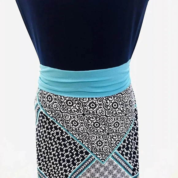 ENFOCUS STUDIO Women Sleeveless Full Length Floral Multi-Colored Dress Size 6 - Picture 10 of 13